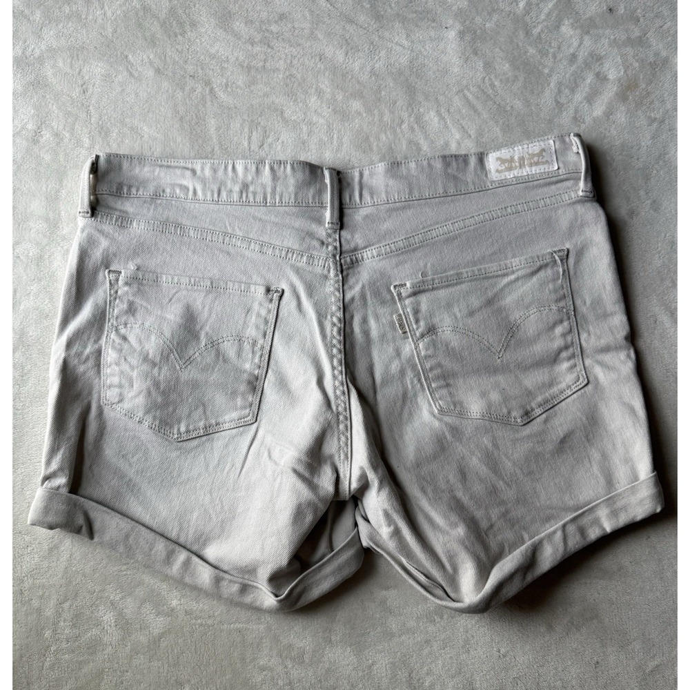 Levis Jean Shorts Womens 30 Mid Length Denim Cuffed